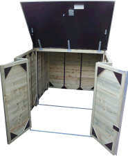 LSC150-RG Schutz für Lastenrad/Familienfahrrad (aufklappendes Dachteil)