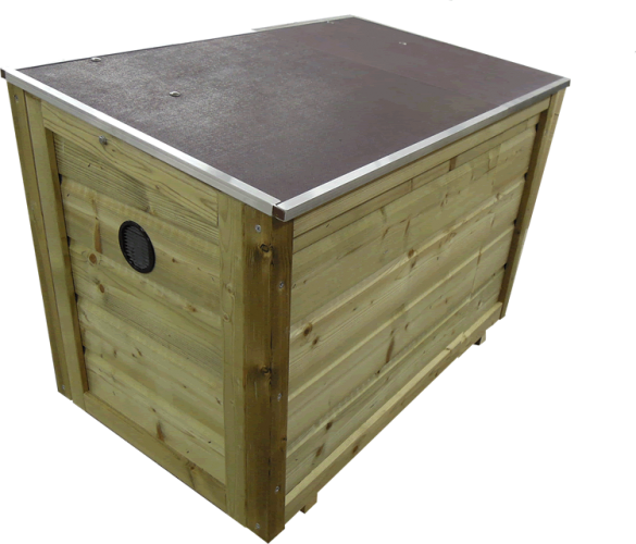 Chest for waste bags 2 compartments (LZB2-R)